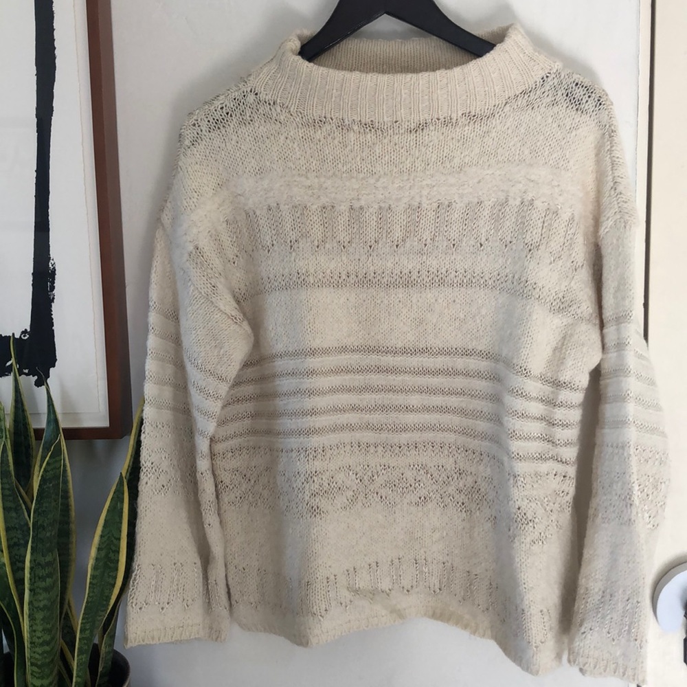Polo Ralph Lauren bell sleeve wool & silk sweater